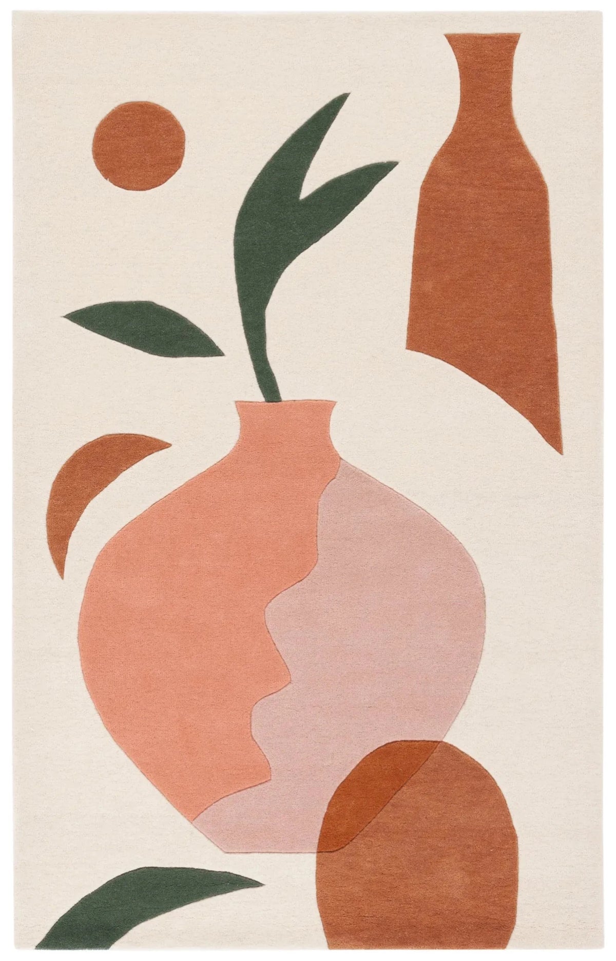 Safavieh Rodeo Drive 4'-0" x 6'-0" Rug in Ivory / Pink