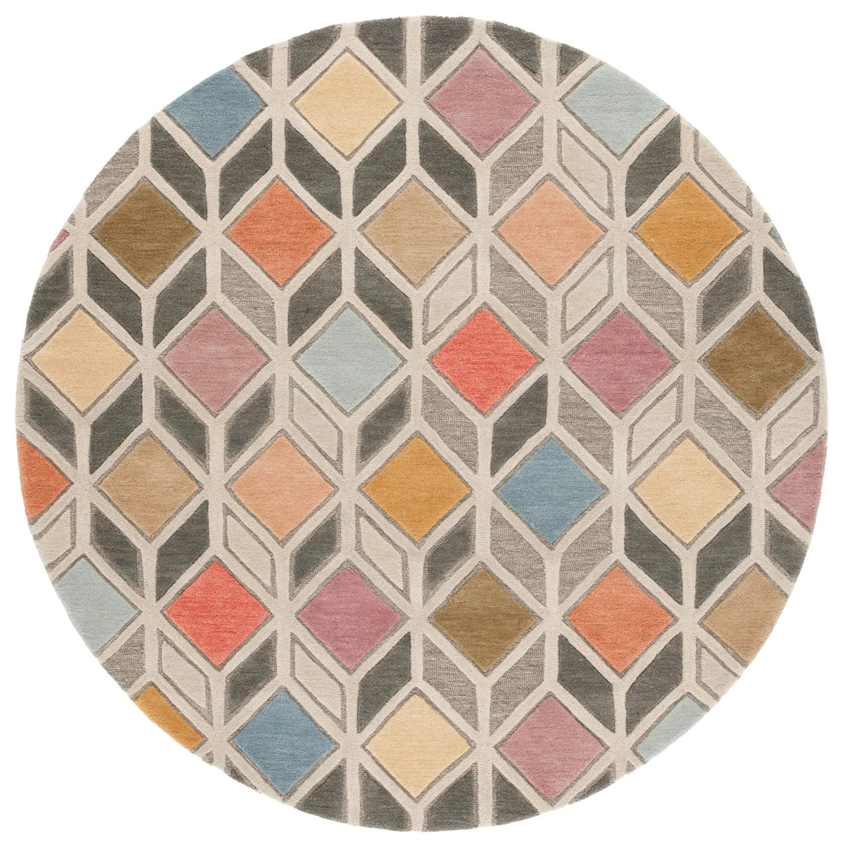 Safavieh Rodeo Drive 6'-0" x 6'-0" Rug in Grey / Beige