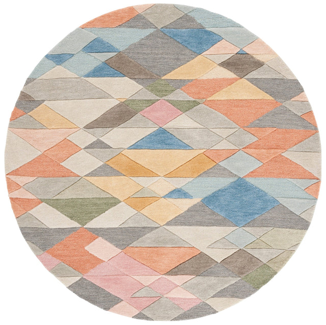 Safavieh Rodeo Drive Rd454F Grey/Blush Rug.