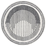 Safavieh Rodeo Drive 6'-0" x 6'-0" Rug in Ivory / Black