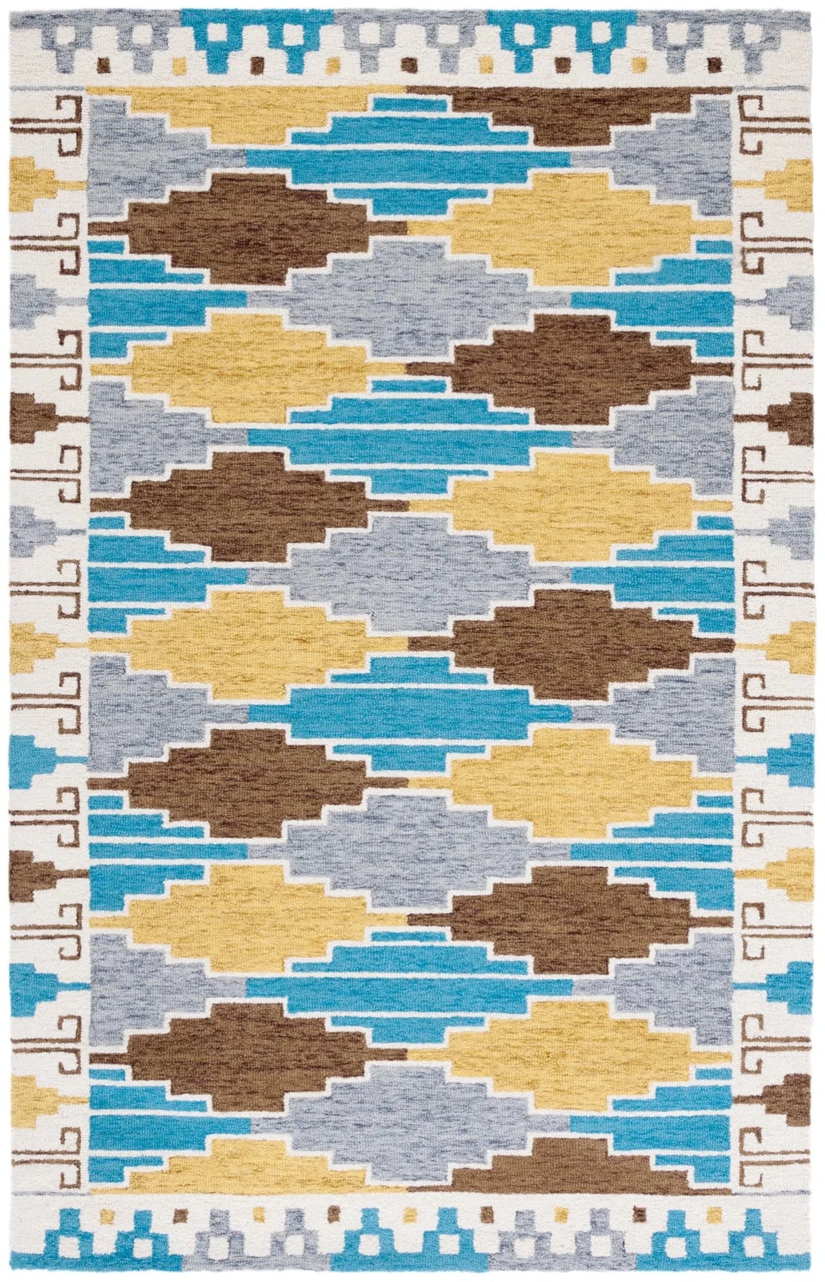 Safavieh Rodeo Drive 4'-0" x 6'-0" Rug in Blue / Ivory