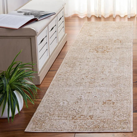 Safavieh Romance 300 2'-0" x 8'-0" Rug in Beige / Ivory