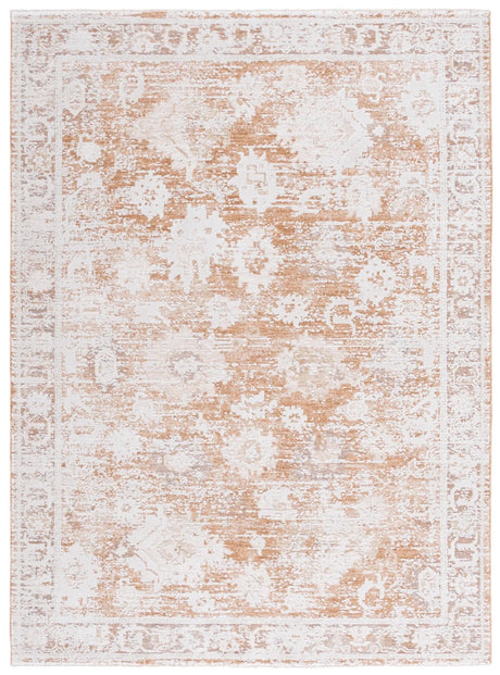 Safavieh Romance 300 5'-3" x 7'-6" Rug in Rust / Beige Ivory