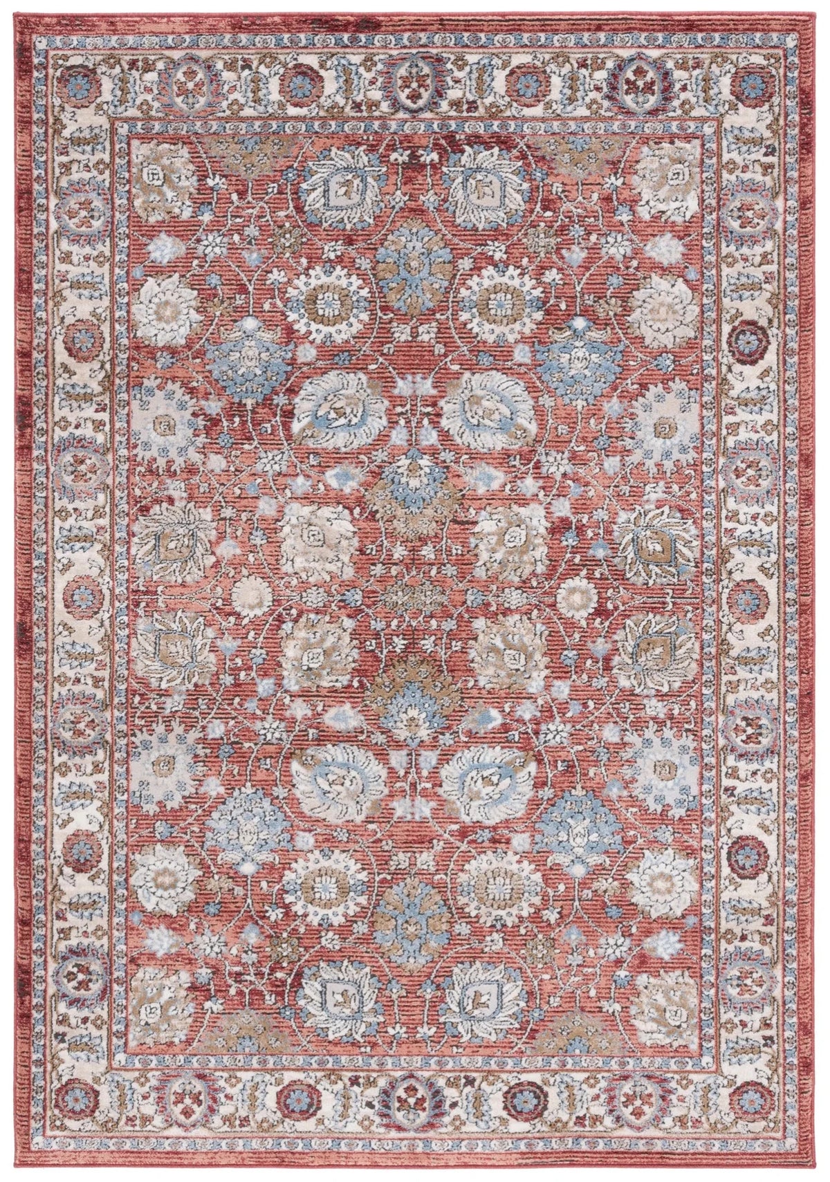 Safavieh Rosewood 4'-0" x 6'-0" Rug in Ivory / Red