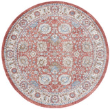 Safavieh Rosewood 6'-7" x 6'-7" Rug in Ivory / Red