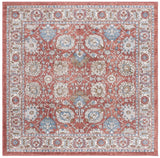Safavieh Rosewood 6'-7" x 6'-7" Rug in Ivory / Red