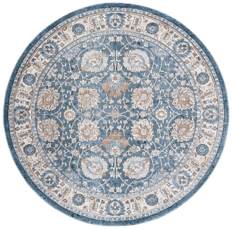 Safavieh Rosewood 6'-7" x 6'-7" Rug in Ivory / Blue