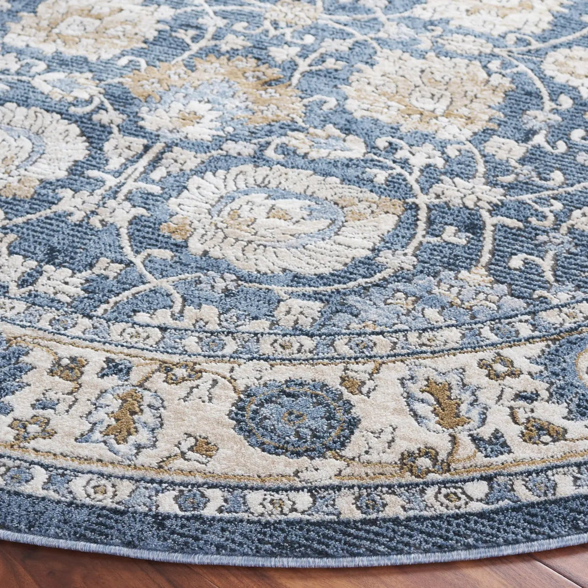 Safavieh Rosewood 6'-7" x 6'-7" Rug in Ivory / Blue