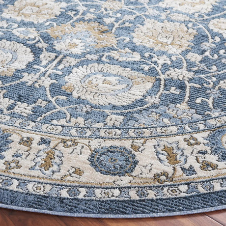 Safavieh Rosewood 6'-7" x 6'-7" Rug in Ivory / Blue