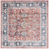 Safavieh Rosewood 6'-7" x 6'-7" Rug in Blue / Red