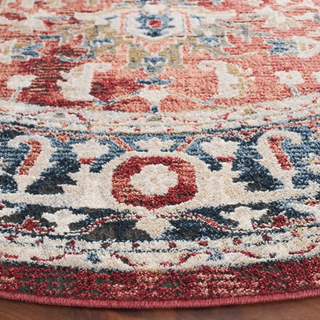 Safavieh Rosewood 6'-7" x 6'-7" Rug in Blue / Red