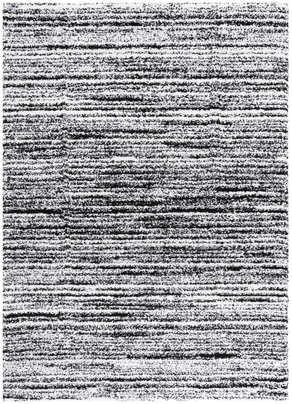 Safavieh Rumi Shag 4'-0" x 6'-0" Rug in Black / Ivory