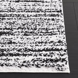 Safavieh Rumi Shag 4'-0" x 6'-0" Rug in Black / Ivory