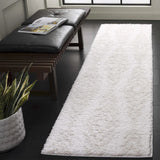 Safavieh Rumi Shag 2'-2" x 8'-0" Rug in Ivory / Light Beige