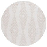 Safavieh Rumi Shag 6'-7" x 6'-7" Rug in Ivory / Light Beige