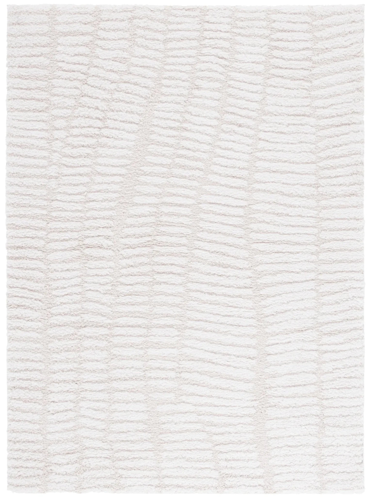Safavieh Rumi Shag 4'-0" x 6'-0" Rug in Ivory / Light Beige