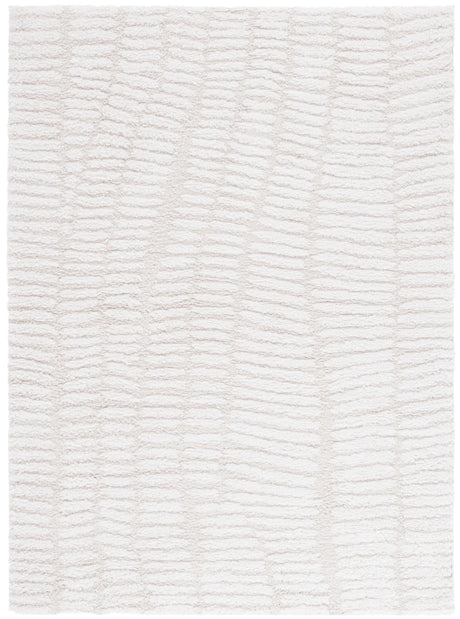 Safavieh Rumi Shag 4'-0" x 6'-0" Rug in Ivory / Light Beige