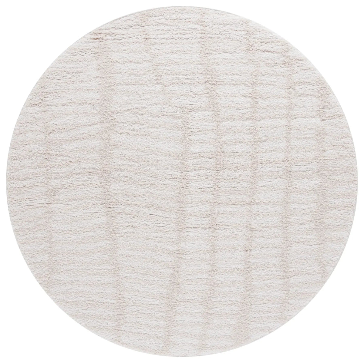 Safavieh Rumi Shag 5'-0" x 5'-0" Rug in Ivory / Light Beige