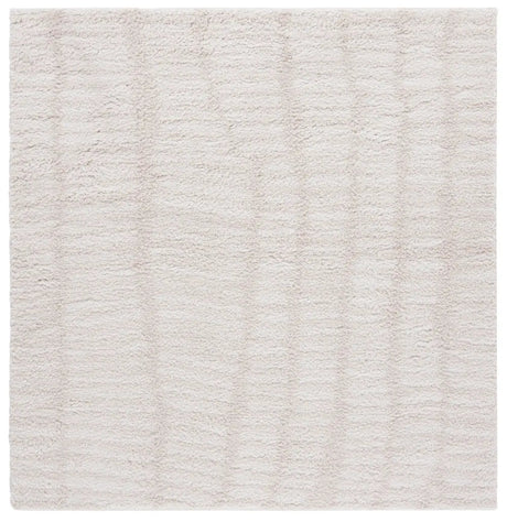 Safavieh Rumi Shag 6'-7" x 6'-7" Rug in Ivory / Light Beige