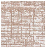 Safavieh Rumi Shag 6'-7" x 6'-7" Rug in Beige / Ivory