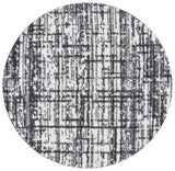 Safavieh Rumi Shag 6'-7" x 6'-7" Rug in Charcoal / Ivory