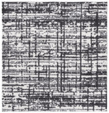 Safavieh Rumi Shag 6'-7" x 6'-7" Rug in Charcoal / Ivory