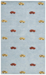 Safavieh Safavieh Kids 4'-0" x 6'-0" Rug in Light Blue / Yellow
