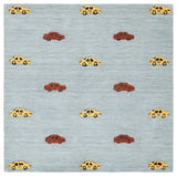 Safavieh Safavieh Kids 5'-0" x 5'-0" Rug in Light Blue / Yellow