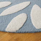 Safavieh Safavieh Kids 6'-0" x 6'-0" Rug in Light Blue / Ivory