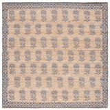 Safavieh Saffron 6'-0" x 6'-0" Rug in Natural / Blue