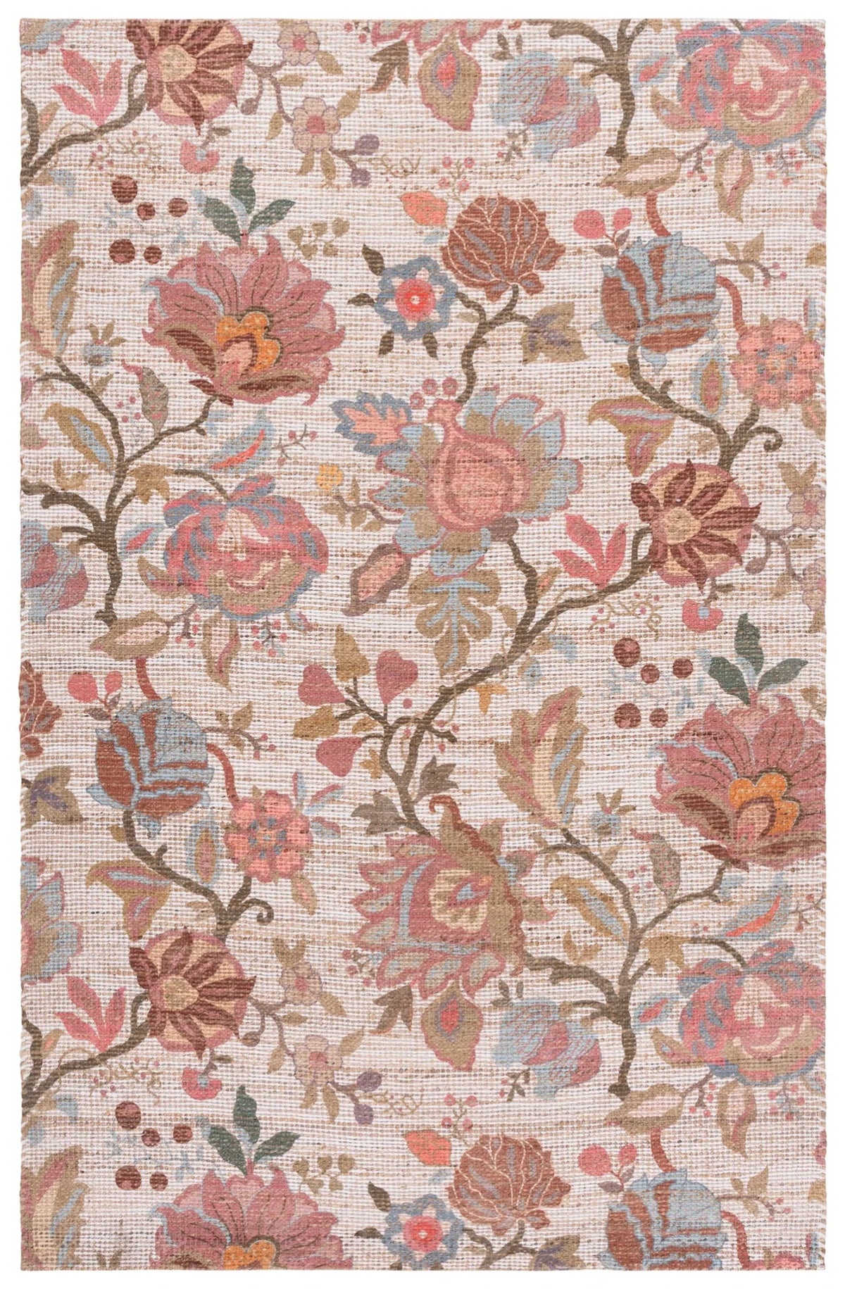 Safavieh Saffron 4'-0" x 6'-0" Rug in Ivory / Pink
