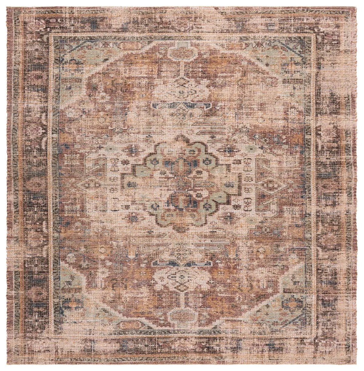 Safavieh Saffron 6'-0" x 6'-0" Rug in Ivory / Purple
