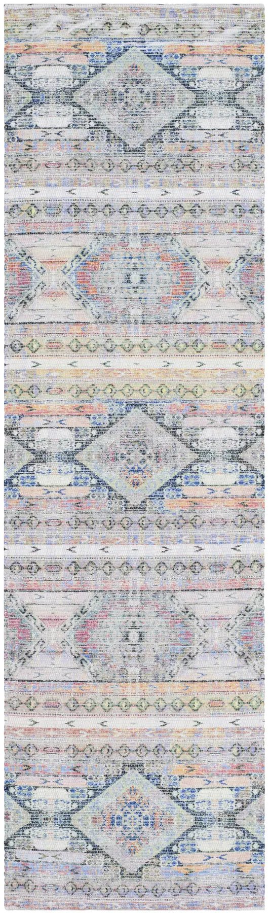 Safavieh Saffron 2'-3" x 10'-0" Rug in Cream / Blue
