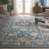 Safavieh Samarkand 10'-0" x 14'-0" Rug in Blue / Ivory