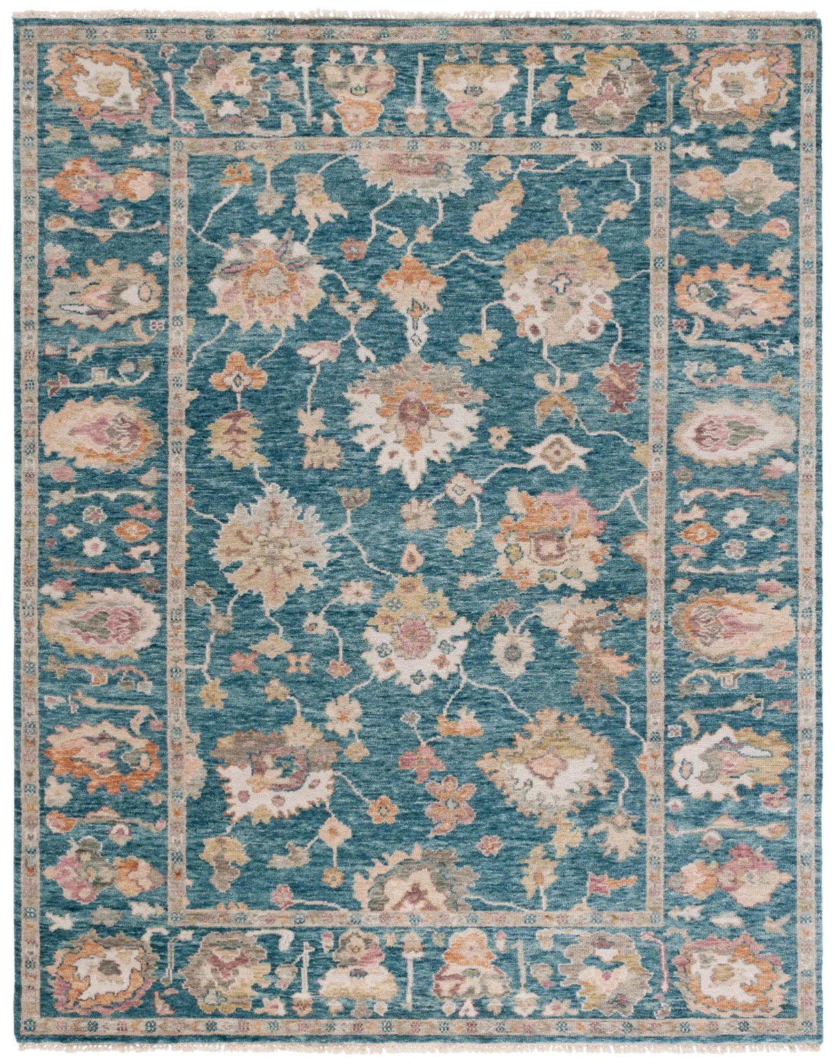 Safavieh Samarkand 10'-0" x 14'-0" Rug in Blue / Ivory
