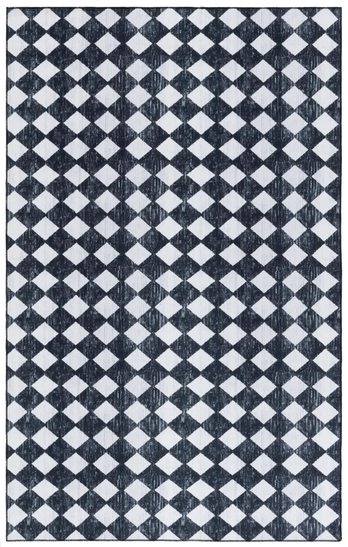 Safavieh Santa Clara 300 4'-0" x 6'-0" Rug in Black / Ivory