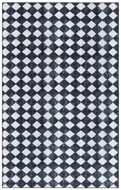 Safavieh Santa Clara 300 4'-0" x 6'-0" Rug in Black / Ivory