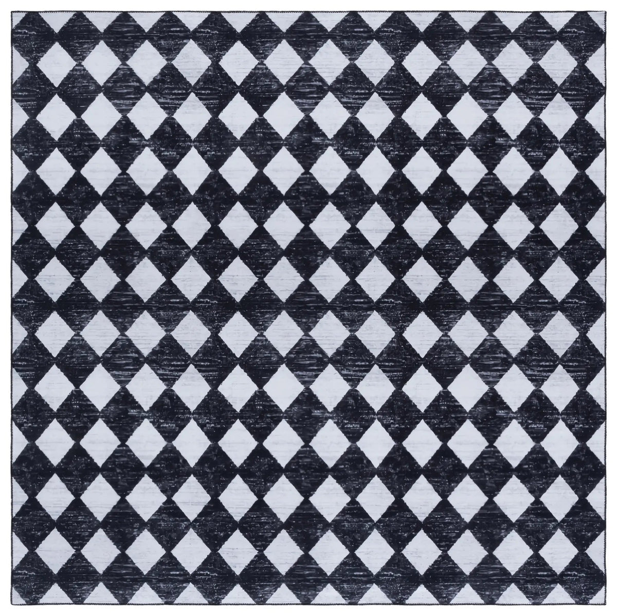 Safavieh Santa Clara 300 6'-0" x 6'-0" Rug in Black / Ivory