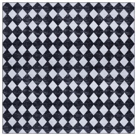 Safavieh Santa Clara 300 6'-0" x 6'-0" Rug in Black / Ivory