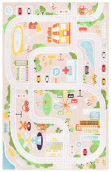 Safavieh Santa Monica Kids 4'-0" x 6'-0" Rug in Beige / Ivory