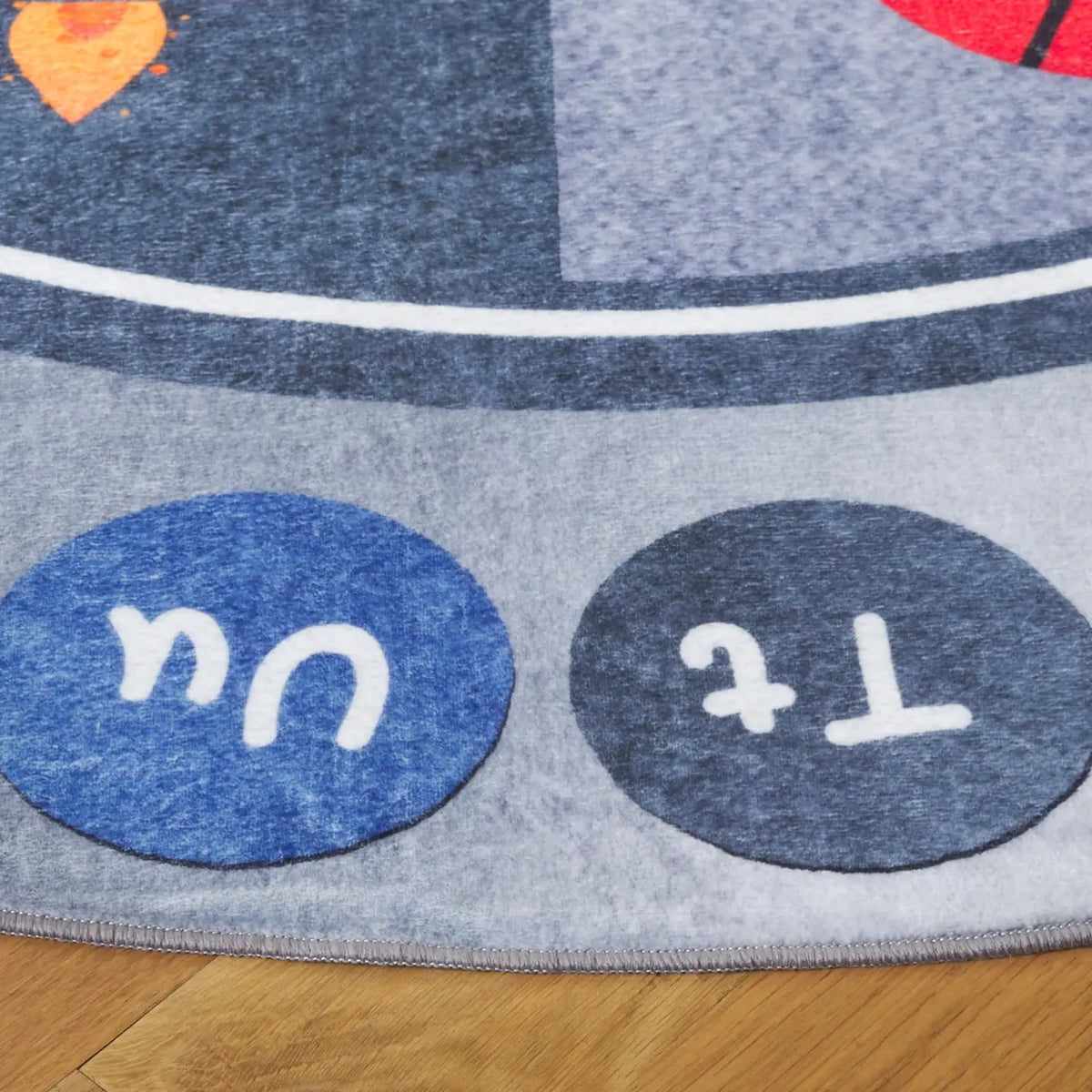 Safavieh Santa Monica Kids 6'-0" x 6'-0" Rug in Grey / Blue