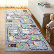 Safavieh Santa Monica Kids 2'-6" x 8'-0" Rug in Light Grey / Grey