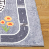 Safavieh Santa Monica Kids 4'-0" x 6'-0" Rug in Light Grey / Grey