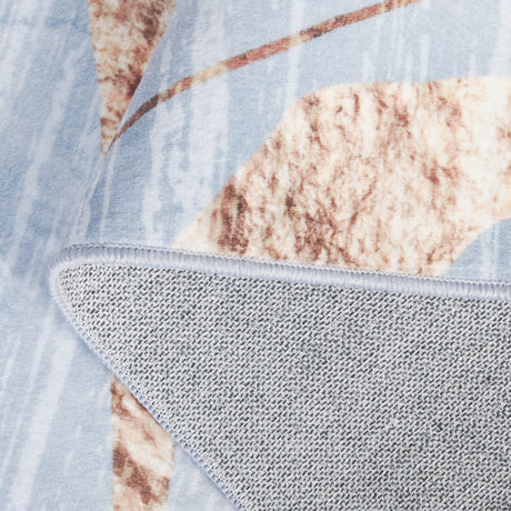 Safavieh Santa Monica Stm836M Blue/Gold Rug.