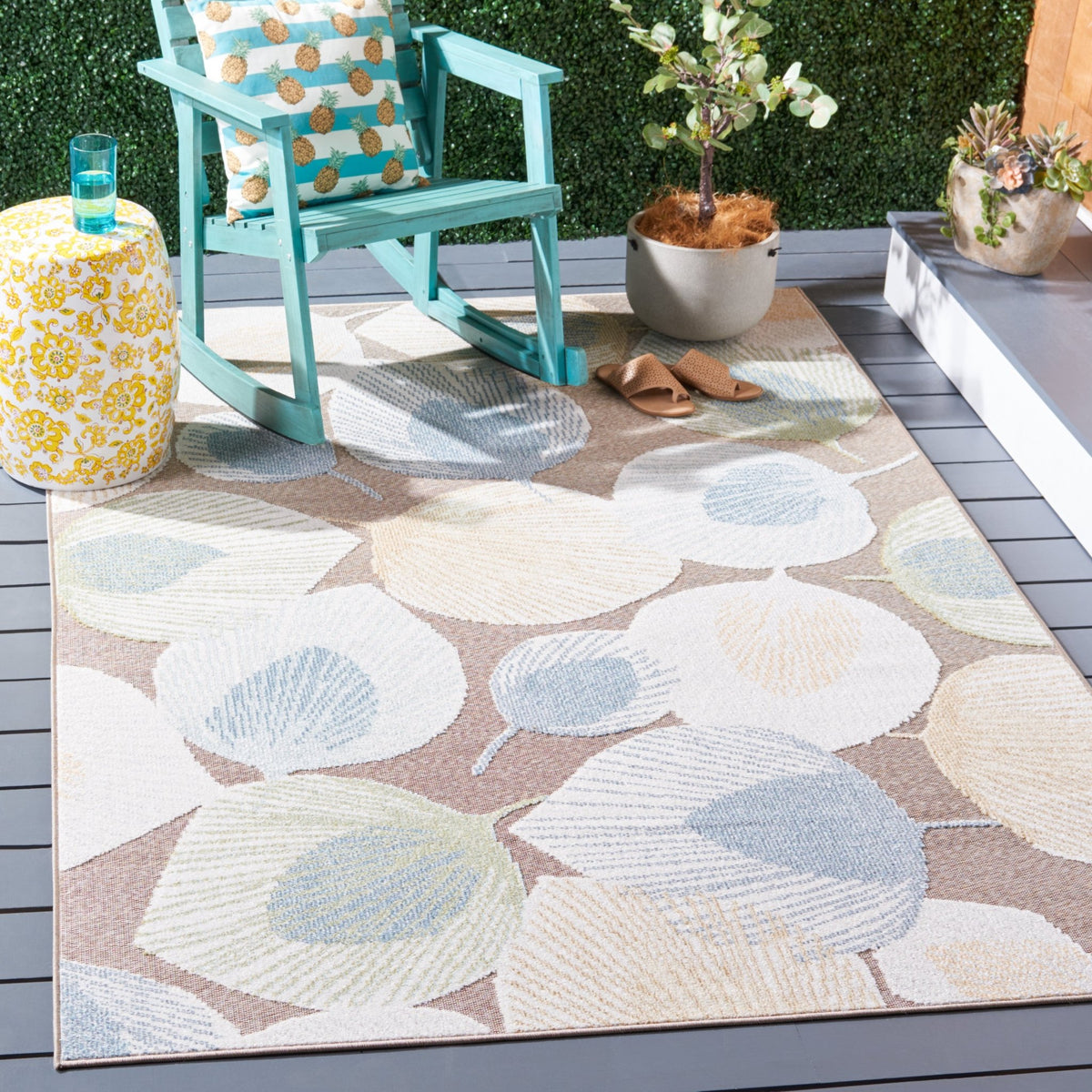 Safavieh Sarasota Sar110F Grey/Brown Rug.