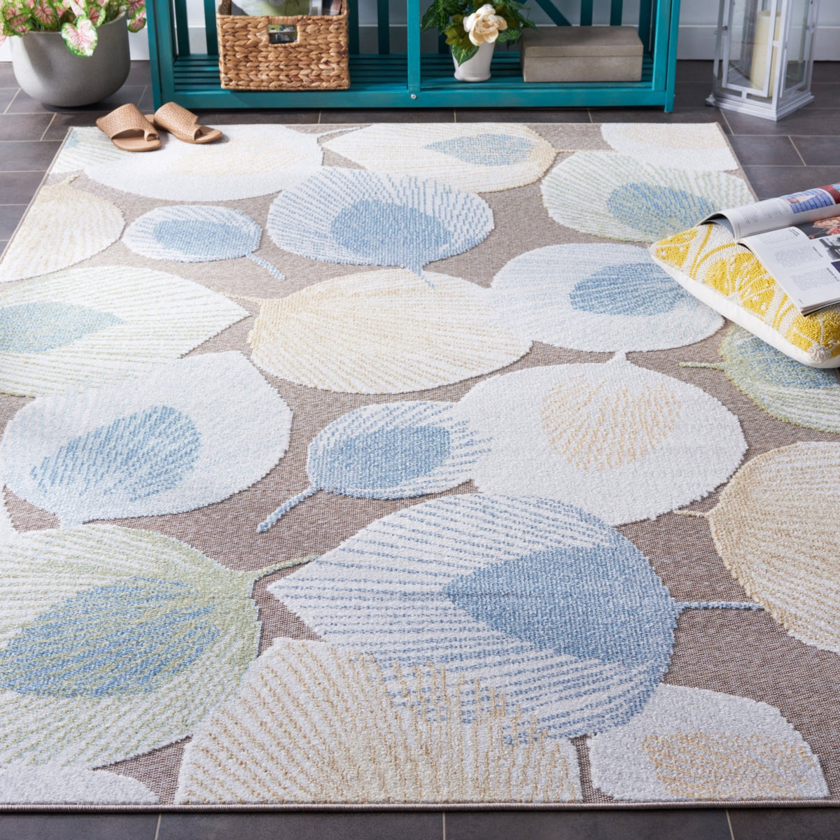 Safavieh Sarasota Sar110F Grey/Brown Rug.