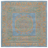 Safavieh Savonnerie 6'-0" x 6'-0" Rug in Pink / Gold
