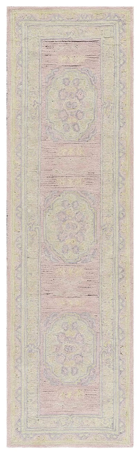 Safavieh Savonnerie 2'-3" x 8'-0" Rug in Pink / Beige