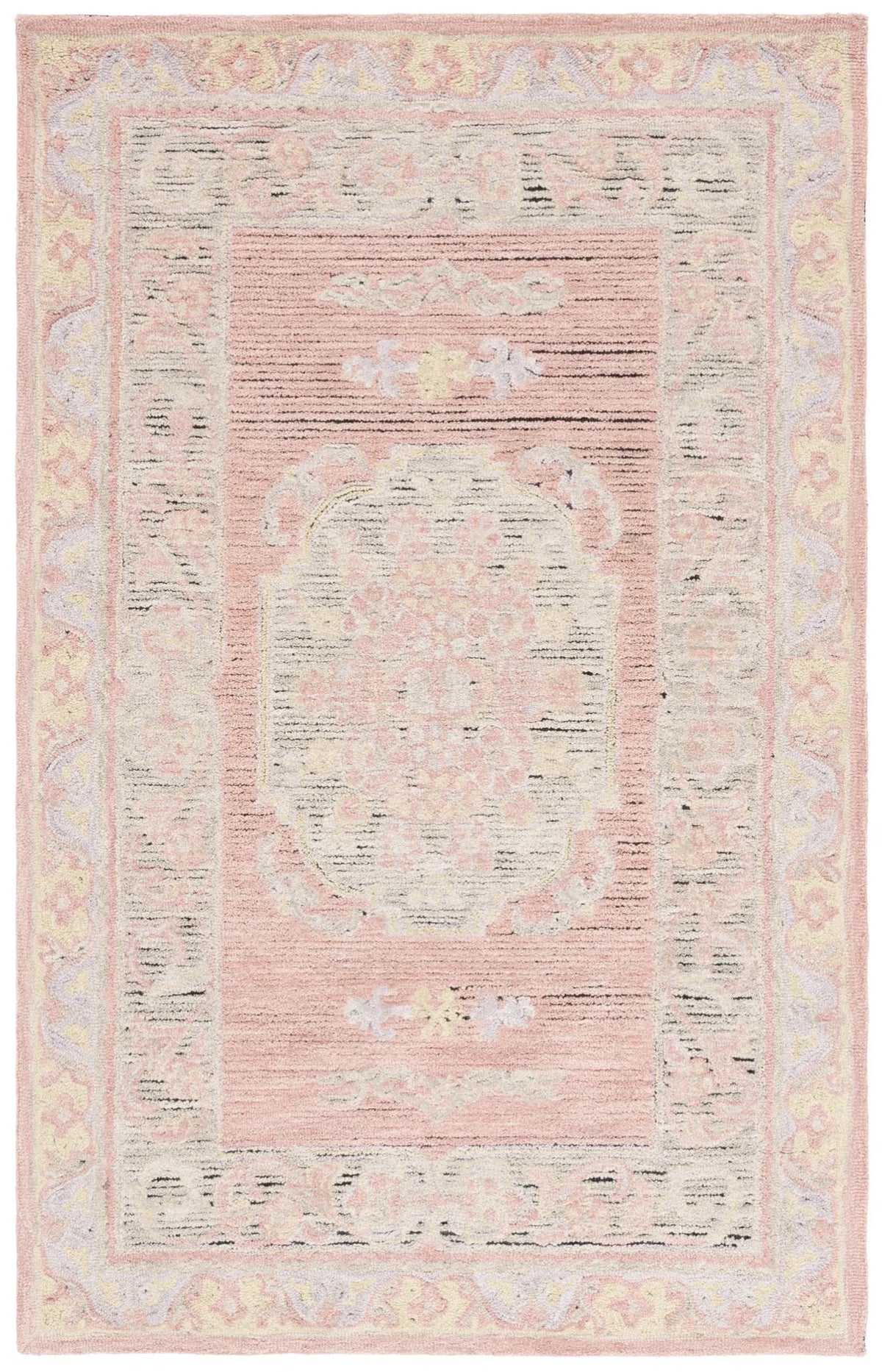 Safavieh Savonnerie 4'-0" x 6'-0" Rug in Pink / Beige