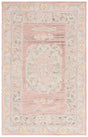 Safavieh Savonnerie 4'-0" x 6'-0" Rug in Pink / Beige